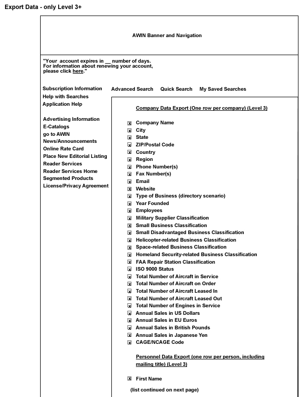 Export Data